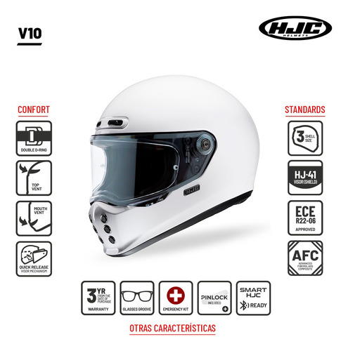 Casco Moto Hjc Integral V10 Fq20 Fabio Quatararo Mc21