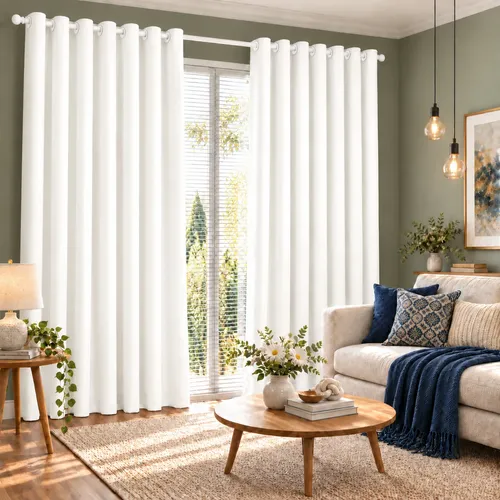 Cortina Tecido Grosso 300x250 Oxford Premium Quarto Sala Branco