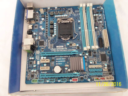 Placa Mãe Gigabyte Ga-h67ma-usb3-b3 Ud3 Com Defeito