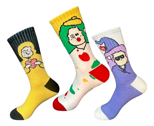3 Pares Calcetas Funny Socks, Brujas, Algodón Surtido 2 Unitalla