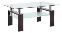 Comprar Mesa De Centro Cristal Rectangular Con Patas De Tubo
