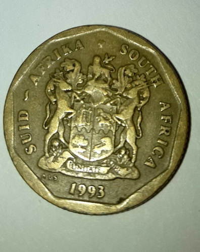 Moneda 50 Centavos Sudáfrica. 1993.