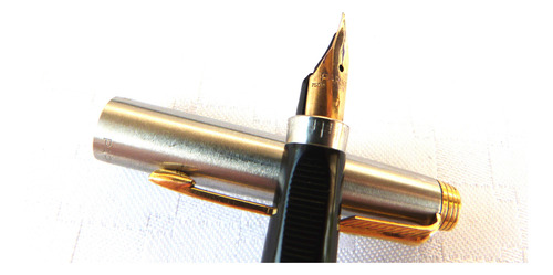 Monijor62-antiguo Coleccion Pluma Parker 75 Acero Pluma 750 (Usado)