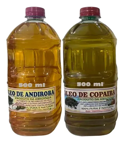 comprar Copaíba E Andiroba 100% Puras 500ml De Cada Amazonas
