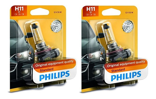 2 Focos Philips H11 B1  Standard
