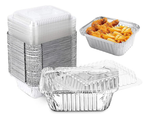 Ufar Paquete De 50 Charolas De Aluminio Desechables