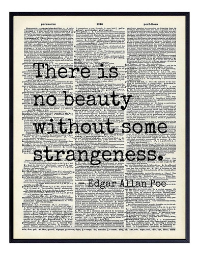 Edgar Allan Poe Gothic Art Grande 11x14 - Decoración De Pare