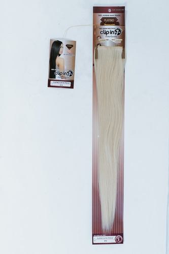Extension De Cabello Clip In 7 Fibra Natural 32 PuLG Lacia Color 613