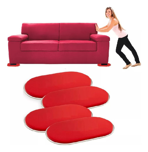 4 Deslizadores De Muebles Para Alfombra Mueve Sofas Camas