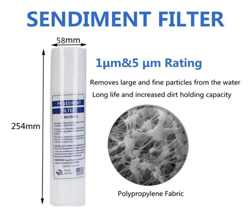 2 Filtro De Polipropileno De Sedimentos De Agua Para El