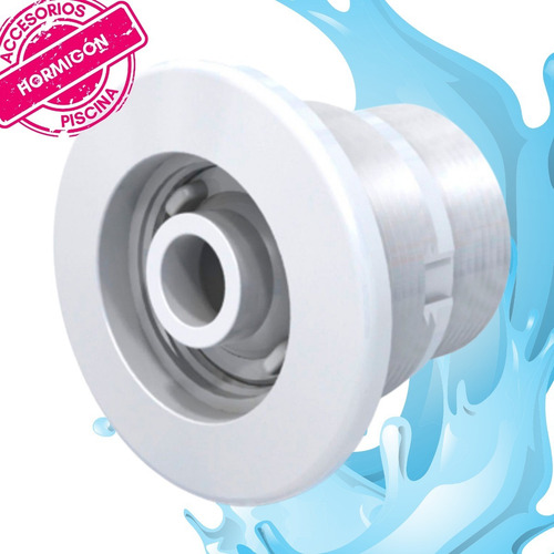 Imagen 1 de 10 de Retorno Vulcano Aro Blanco Para Pileta Hormigón 50mm. 117002