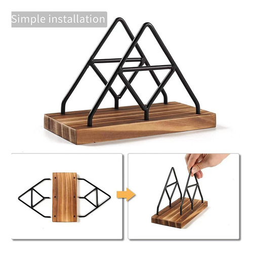 Servilletero Para Mesa Servilletero De Madera Dispensador De