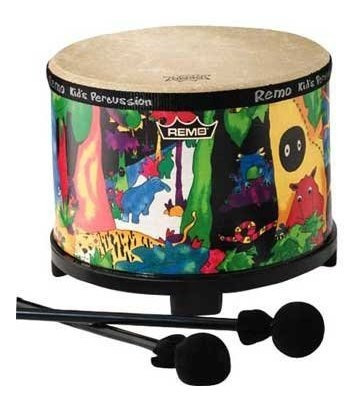Kd Niños De Percusion Selva Tela Tambor Tom De Piso