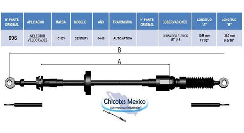 Chicote Buick Century Transmisión Automática