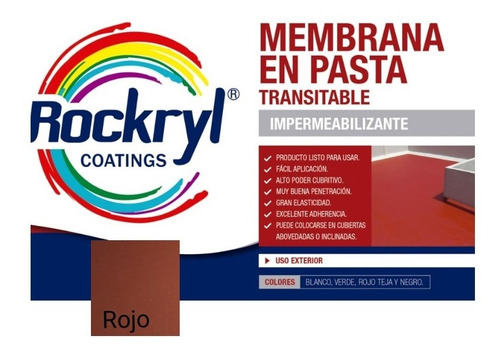 Membrana En Pasta Rockryl®  20 Lts  Impermeable