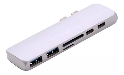 Adaptador Hub 7 En 1 Compatible Con Macbook Pro Tipo C Usb 3