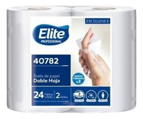 Toalla Papel Cosina Elite 16 Rollos Por 24 Metros Cod 40782