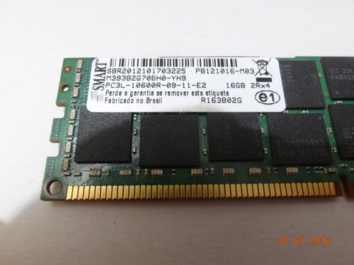 Memoria Pc3l-10600 Ecc Para Servidor 16 Gb Reg.