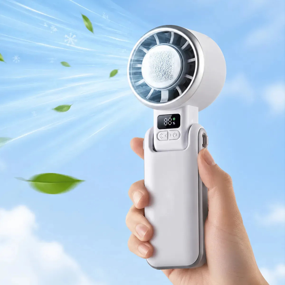Ventilador De Cuello Inalámbrico Portátil Recargable USB 5 Velocidades Hasta 8 Horas
