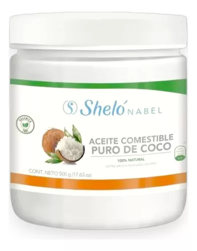 Aceite Comestible Puro De Coco Orgánico Y Extra Virgen Shelo