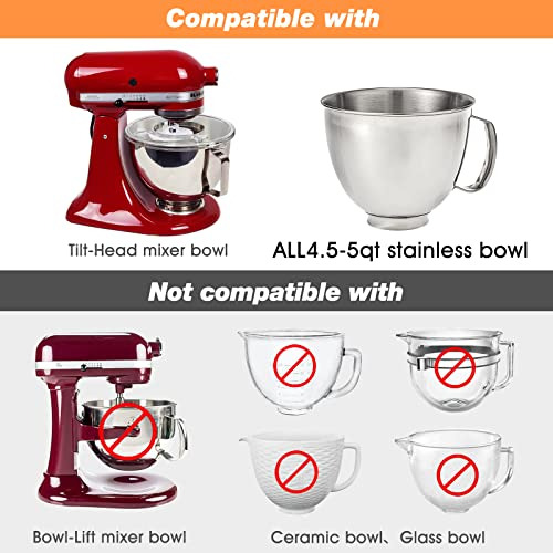 Cubiertas De Tazón Para Batidora Kitchenaid De 4.5-5 Qt De C