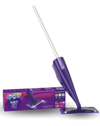 Kit Trapeador Multiuso Swiffer Mopa + 1 Liquido + 5 Paños