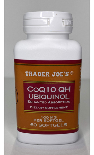 Trader Joe Coq10 Qh Ubiquinol Absorción Mejorada 100mg 60 S