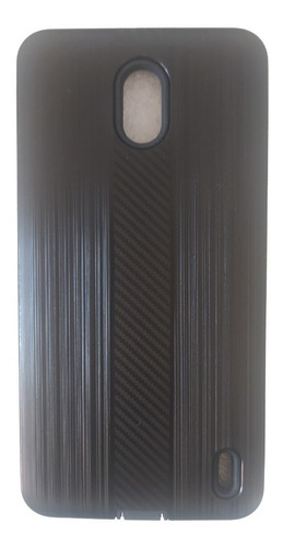 Imagen 2 de 2 de Protector Funda Cepillado Mas Vidrio Templado Para Nokia 2