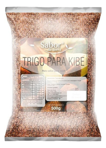 Kit 2x: Trigo Para Kibe Sabor Da Terra 500g