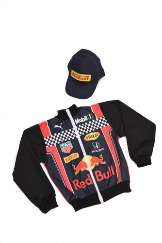 Disfraz Campera F1 Redd Bulls Max Formula Uno Infantil