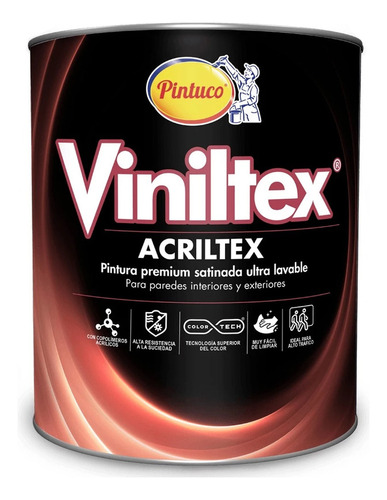 Pintura Viniltex Acriltex Blanco 2761 1 Gal Pintuco