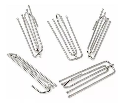 Honbay Stainless Steel Curtain Pleat Hook 24 Pack of 4 Prongs Pinch Pleat Clips Hooks Traverse Pleater