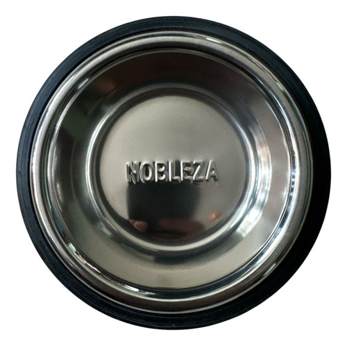 Plato Para Mascota Chico Plateado