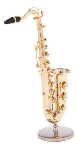 Modelo De Mini Saxofone Com Estojo De Armazenamento