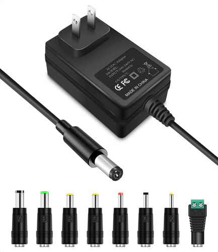 Adaptador De Corriente De 12v 2a Cable De Alimentacion De Ca