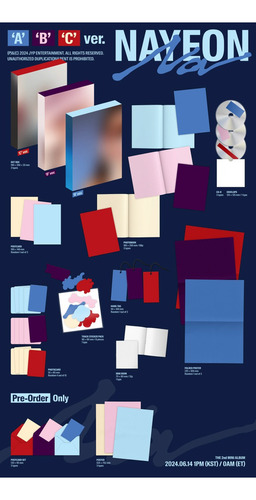 Nayeon ( Twice) - Na Second Mini Album ( Set De 3 Versiones) Versión Del Álbum Estándar