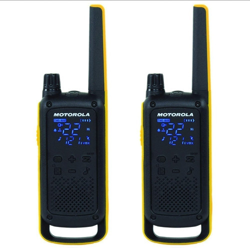 Walkie-talkie Motorola Talkabout T470 de 2 radios y frecuencia 22 - amarillo/negro