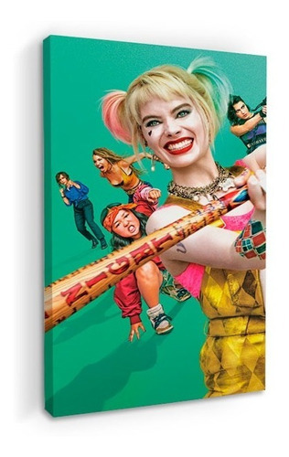 Cuadro Decorativo Canvas Moderno Harley Quinn Aves De Presa