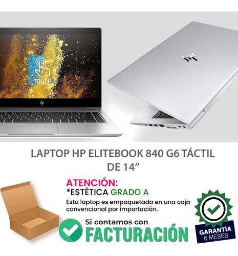 Laptop Hp Elitebook Táctil Core I5 8th 32gb Ram 1tb Ssd (Reacondicionado)