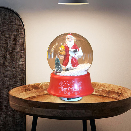 Adornos De Bola De Nieve De Navidad Estatuilla De Papá Noel