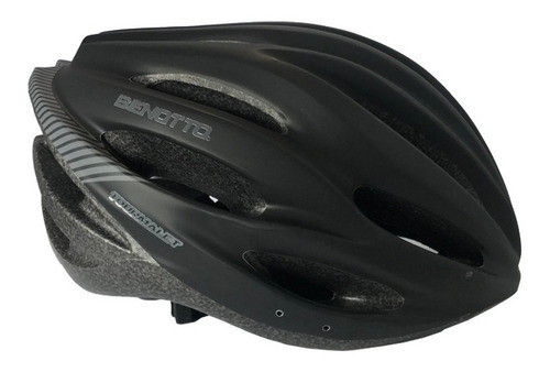 Casco Ruta Mv50 Tourmalet Negro Bicicleta Ciclismo Benotto Talla M