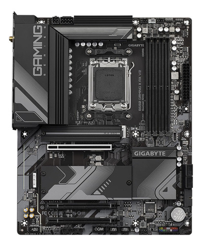 Placa-mãe B650 Gigabyte B650 Gaming X Ax V2 cor preta