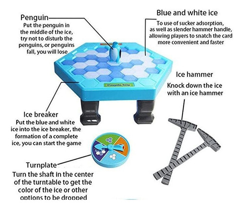 Minijuego Penguin Ice Breaker, Juguete Shoot Down The Pengui