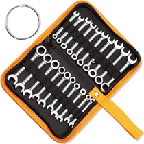Comprar Juego De Llaves De Tubo Mini Métricas Y Sae De 20 Piezas - L