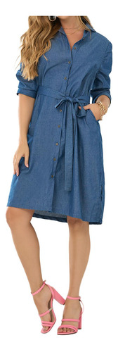 Vestido Nora Azul Para Mujer Croydon