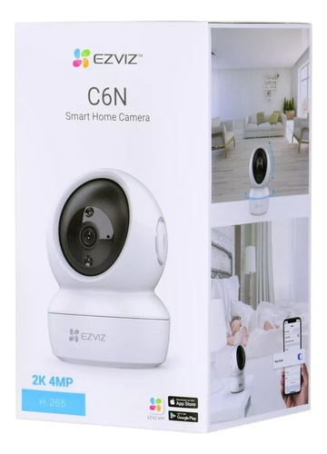 Camara Robotica Ezviz Interior Wifi Ip C6n 4mp 2k 360º Audio