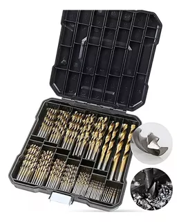 Juego De Brocas De Acero Rápido Para Metal Y Madera, 99 Pzs