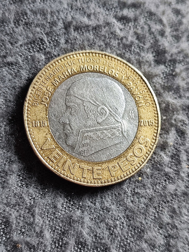 Moneda Conmemorativa 20 Pesos José María Morelos Y Pavón 