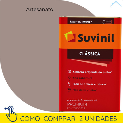 Tinta De Parede Antimofo Suvinil Clássica - Lata 16 Litros