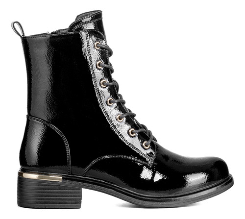 Botin Casual Mujer Charol Clasico Moda Weide Hx506